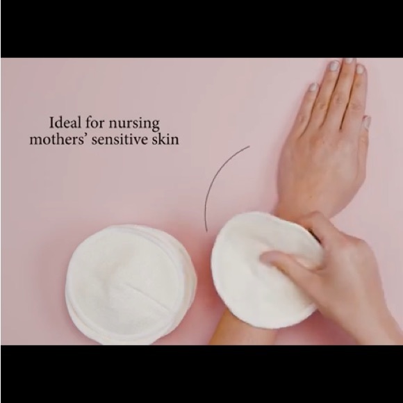 NEW Organic Bamboo Nursing Pads, Kindred Bravely, 10 washable pads & wet bag - Picture 8 of 11